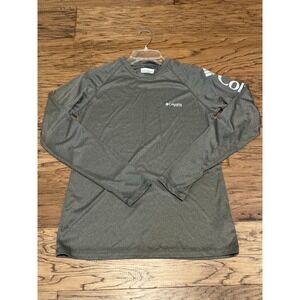 Columbia PFG Omni-Shade Long Sleeve Shirt Men's Medium Gray Performance